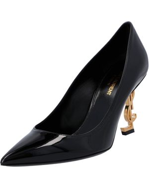 Saint Laurent Opyum Patenten Leren Hakken Zwart