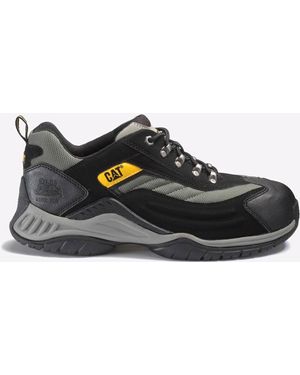 Caterpillar Safety Moor Leather Trainer - Black