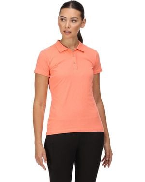 Regatta Sinton Coolweave Cotton Jersey Polo Shirt - Red