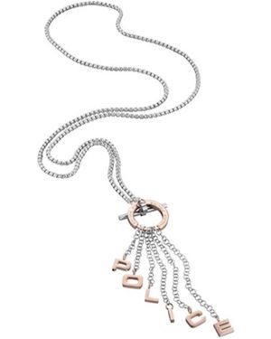 Police Pj25596Pssrg.02 Ladies Necklace - White