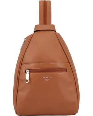 Dents Henley Leather Backpack - Brown