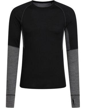 Mountain Warehouse Ultra Merino Wol Ronde Hals Base Layer Top (zwart)
