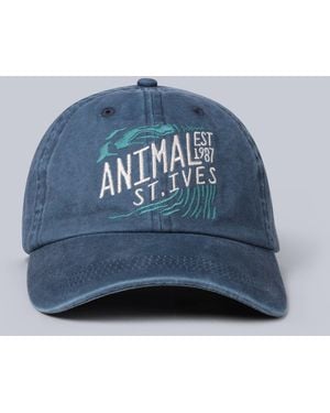 Mountain Warehouse Regional St Ives Baseball Cap Adjustable Head Strap Everyday Casual Hat Cotton - Blue