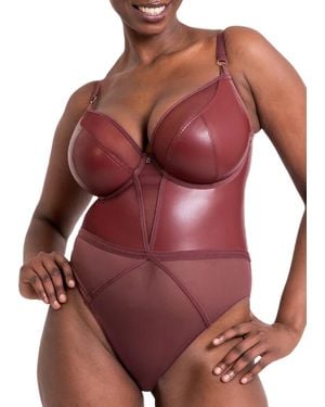 Curvy Kate Lucky Star Bodysuit - Red