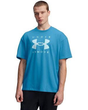 Under Armour Heavyweight Branded Short Sleeve T-Shirt - Blue