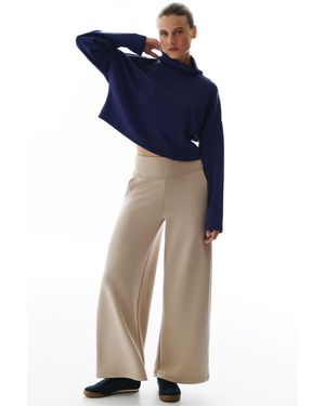 Penti Wide Leg High Waist Trousers - Blue