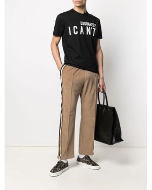 DSquared² I Can'T Logo Printed T-Shirt - Black