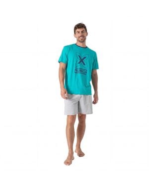 Munich Summer Short Pyjamas Mu17 - Blue