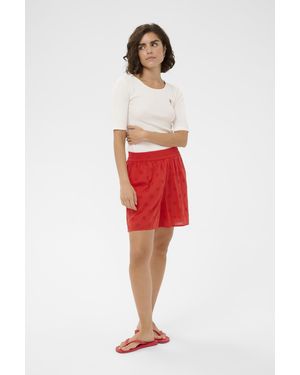 Kaffe Short Kafiona Short Baggy Fit - Rood