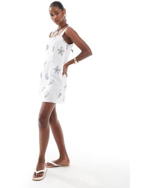 Vero Moda Cami Strap Mini Dress - White