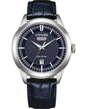 Citizen Watch Aw0151-00Lc Leather - Metallic
