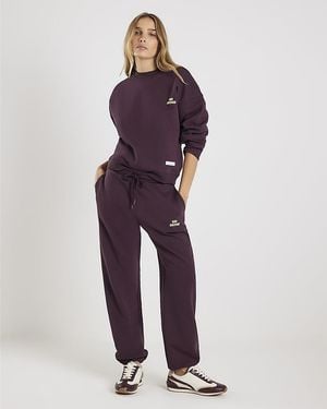 River Island Sweatshirt Rvr Edition Back Print Cotton - Purple