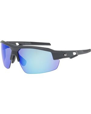 G.O.D Eyewear Frigg Uv400 Running Sunglasses With Mirror Quick-Change Polycarbonate Lenses - Blue