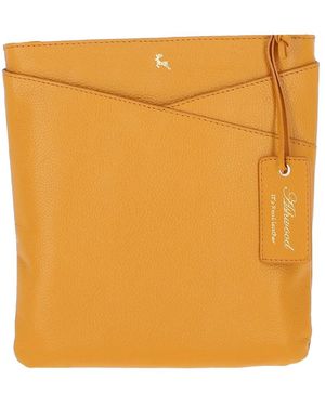 Ashwood Leather 'Curvo' Real Crossbody Bag - Orange