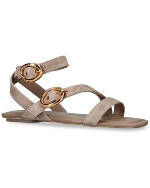 Steve Madden Suede Karmin Sandals - Brown