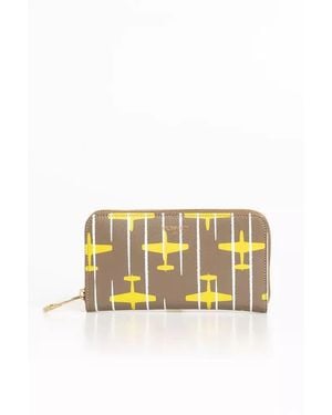 Trussardi Leather Wallet - Metallic