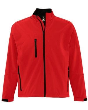 Sol's Relax Soft Shell Jacket (Breathable, Windproof And Water Resistant) - Red