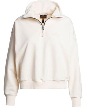 Parajumpers Zendaya Moonbeam Half-Zip Sweatshirt Cotton - White