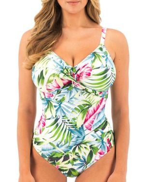 Fantasie Langkawi Twist Front Swimsuit - Blue