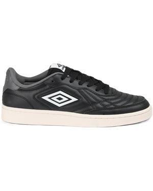 Umbro Clayton Leather/Castlerock/ Trainers - Black
