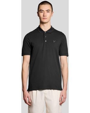 Lyle & Scott Superfine Cotton Polo Shirt - Black
