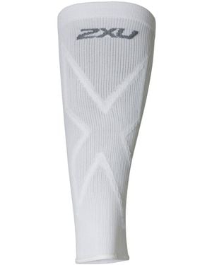 2XU X Compression Calf Sleeves/ Nylon - White