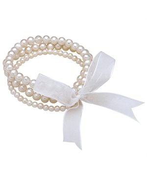 Rafaela Donata Fresh Water Cultured Pearl Bracelet - Metallic