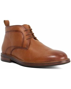 Dune Maxxy Leather Chukka Boots - Brown