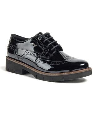 Pod Kacey Leather Brogues Shoes - Black