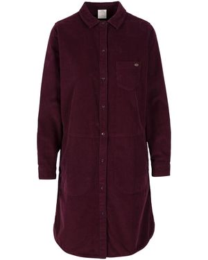 Trespass Ladies Allison Shirt Dress (Dark Cherry) - Red