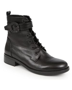 Jones Bootmaker Karmen Leather Ankle Boots - Black