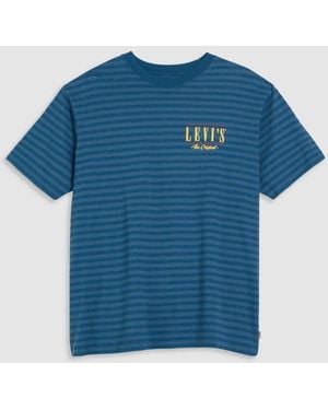 Levi's Levi's Stripe Serif Logo Hampton Bay Vintage Fit Graphic Print T-Shirt - Blue