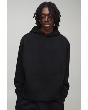 BoohooMAN Basic Bm Signature Oversized Hoodie - Black