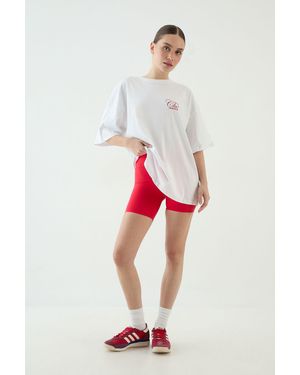 DSGN Studio Resort Club Printed Oversized T-Shirt - Red