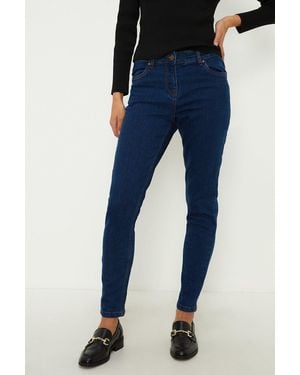 Oasis Jade Mid Rise Skinny Jeans - Blue