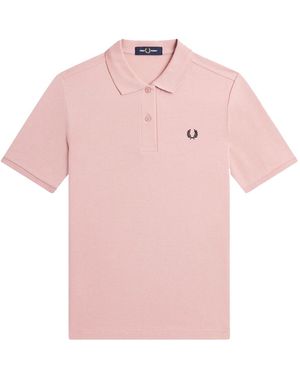 Fred Perry Dusty Rose Polo Shirt Cotton - Pink