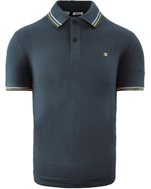 Champion Heritage Fit Polo Shirt Cotton - Blue