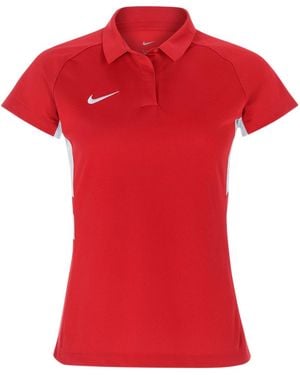 Nike Ladies Contrast Panel Raglan Polo Shirt (University/ - Red