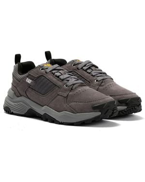 Caterpillar Grapple Suede Tornado Trainers - Black