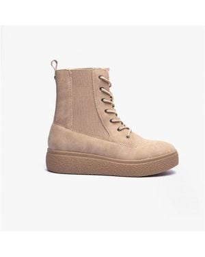 Rocket Dog Aggie Platform Zip Boots - Natural