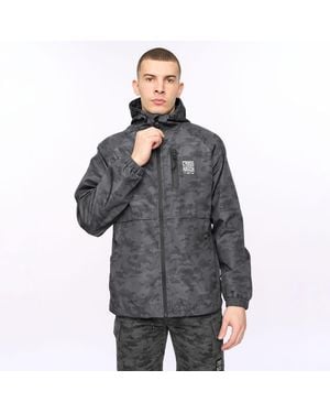 Crosshatch Janscore Allover Print Jacket - Grey