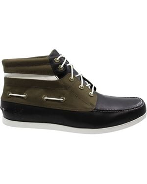 Timberland Newmarket 5 Eye Dark Leather Lace Up Chukka Boots 6022R - Black