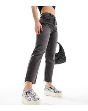 Simply Be Wide Fit Flatform Slip On Trainers - Black