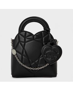 Tiffany & Co. Accessories Geometric Patterned Padded Tote With Chain - Black