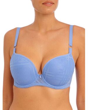 Freya Fatale Moulded Plunge T-Shirt Bra - Blue