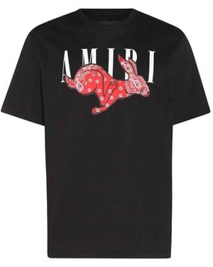 Amiri Cny Rabbit-logo Zwart T-shirt