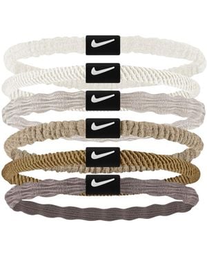 Nike Flex Haarband (Set Van 6) /Grijs/Bruin/ - Metallic