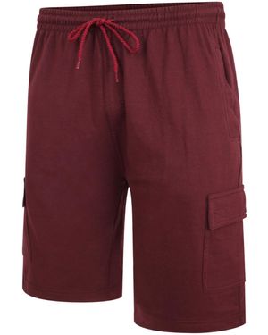 KAM Jeanswear Kam Cargo Combat Big & Tall Shorts - Red