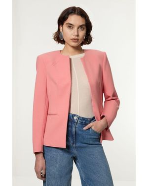 Karen Millen Compact Stretch Tailored Seam Detail Blazer