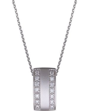 Orphelia 925 Sterling Chain With Pendant - White